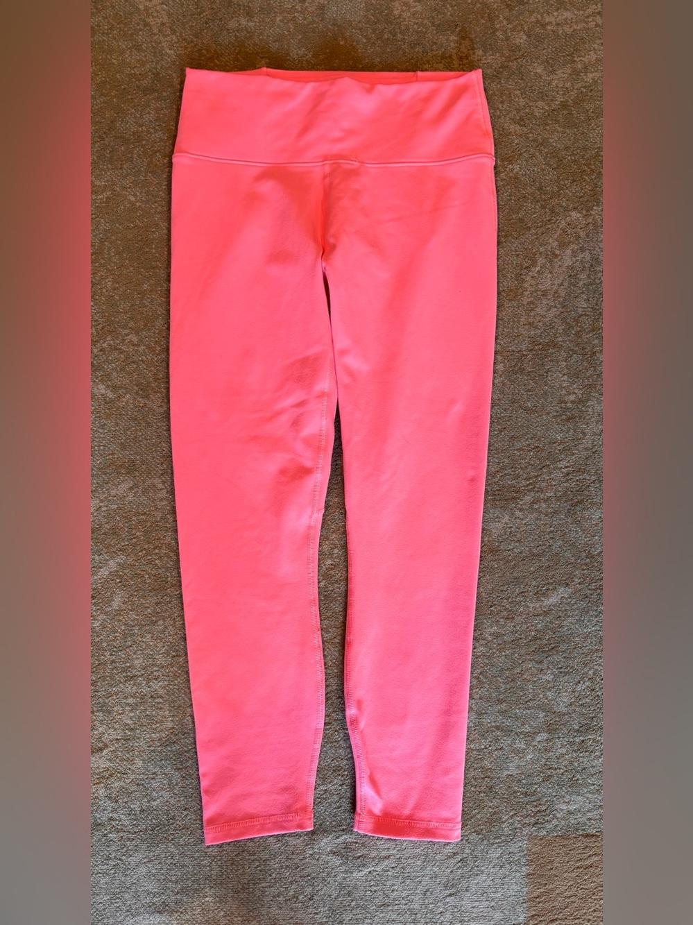 Fabletics PowerHold Coral Criss Cross Capri Leggings Medium
